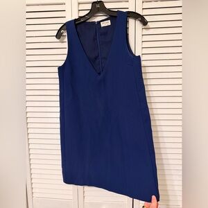 Anthropologie Navy V-Neck Dress
